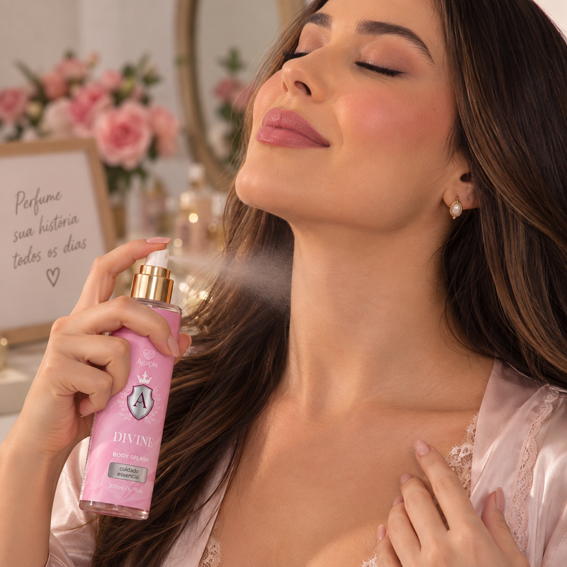 Body Splash Divine 200ml | 3 Toques: Sedutor, Delicado e Feminino