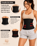 Cinta Modeladora Fitness Abdominal Alta Compressão - Lyra Beauty