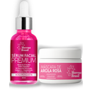 Sérum Rosa Mosqueta + Máscara Hidratante Facial - Kit Skin Care | Lyra Beauty