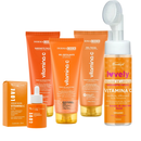 Skincare Vitamina C kit limpeza de pele hidratante mousse de limpeza facial