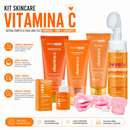 Skincare Vitamina C kit limpeza de pele hidratante mousse de limpeza facial