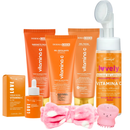 Skincare Vitamina C kit limpeza de pele hidratante mousse de limpeza facial