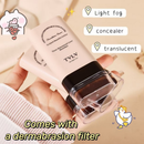 Base Em Bastão 2 Em 1 Com Pincel Corretivo Alta Cobertura Matte Stick Foundation Maquiagem Facial