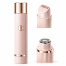 Depilador Feminino 2 em 1 Recarregável USB Removedor de Pelos Buço Sobrancelha Navalha Dupla