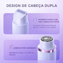 Depilador Feminino 2 em 1 Recarregável USB Removedor de Pelos Buço Sobrancelha Navalha Dupla
